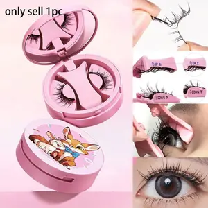 Bqi Magnetic False Eyelashes, Eyelash Falsies, Natural Look, Quick Adhesion, Invisible Wear, Invisible Band Lashes, All-In-One Box, Magnetic Fake Lashes for Everyday Use, DIY Eyelash Extensions, Eyelash Extension