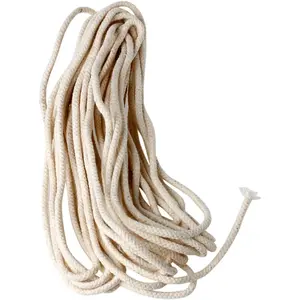 9.8 Feet 3/8'' Round Cotton Kerosene Oil Lamp Wicks Burner, Alcohol Wick Rope Candle Lamp Burner Replacement, White