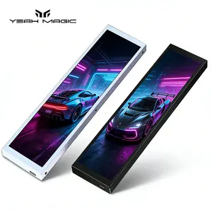 YEAH MAGIC 9.16" Universal Screen for PC - Adjustable Mounting for Any Computer Setup - PC Temperature Display Panel - LCD Screen Disply - Mini Monitor-Secondary screen of PC