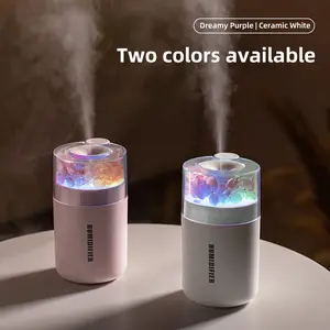 Eternal Flower Colorful USB Humidifier and Aromatherapy Diffuser, Compact Portable, Ideal for Bedroom, Car, Home, Dormitory
