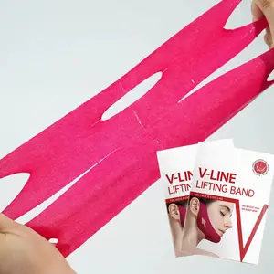 V-Line Lifting Mask 5 Count Double Chin Reducer Hydrogel Collagen with Niacinamide Centella Asiatica Hydrating Anti-Aging Sensitive Moisturizer for All Skin Types No Need to Wash  Body Care Hypoallergenic