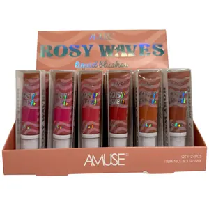 Rubor Líquido Rosy Waves Amuse - Venta al por Mayor Display 24 Unidades (BL3145MIX)