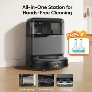 eufy C20 Omni Robot Vacuum, New Vacuum-and-Mop-Combo, Self-Emptying, Auto Mop-Washing and Auto-Drying for hands-free cleaning, 3.35-Inch Ultra-Slim Body, 7000 Pa Powerful Suction, All-in-One Station｜Spingtok