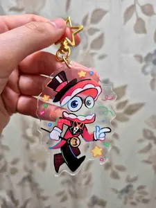 Caine TADC inspired Acrylic kaychain Double Sided!, Cute, And Perfect For Bags, Keys, Or Gifts.