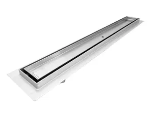 SereneDrains Linear Shower Drain Offset Outlet Tile Insert