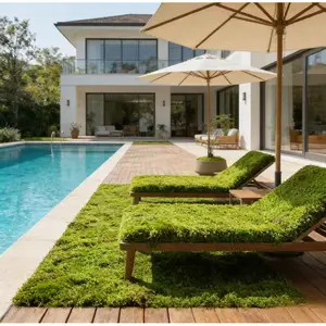 1 Pack Realistic Artificial Moss - Durable Plastic DIY Indoor/Outdoor Decor, Suitable for Glass Containers, Pots and Landscapes, Natural Green Moss with Realistic Texture, Simple Setup & Low Maintenance for Home, Garden, Terrarium, Fish Tank & Landscape D