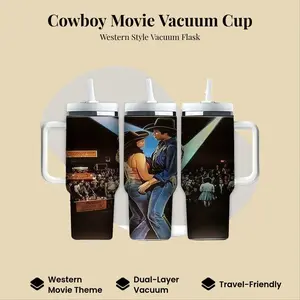 1pc 40oz insulated cup - Its style is the same as the cups used in American Western cowboy movies. Double-layer vacuum insulated cup, suitable for hot and cold drinks. Suitable as birthday and festival gifts, or as travel drinking utensils.