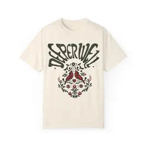 Gildan Printed Deeper Well World Tour Camo Natural Tshirt