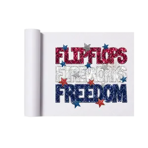 Flipflops Fireworks Freedom Glitter DTF Transfer