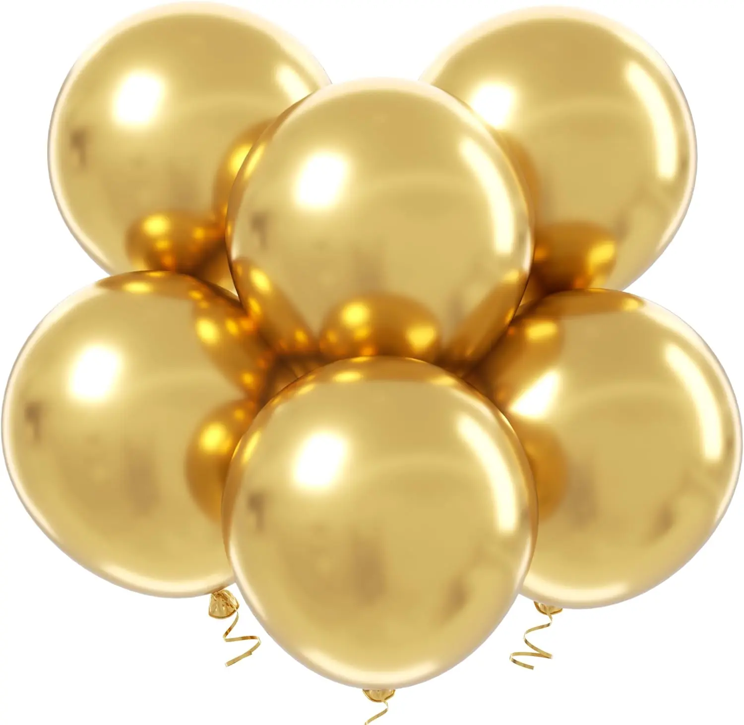 18 Inch Metallic  Balloons - 35 count Large Thick  Balloons Big Round Chrome  Latex Balloons for Birthday  Shower Wedding Graduation  Themed Party Decorations
