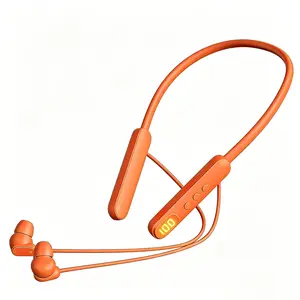 New Wireless Headphones Earbuds Wireless, Bluetooth Neckband Earphones with LED Power Display, Long Standby, Sweatproof for Sports Running Workout