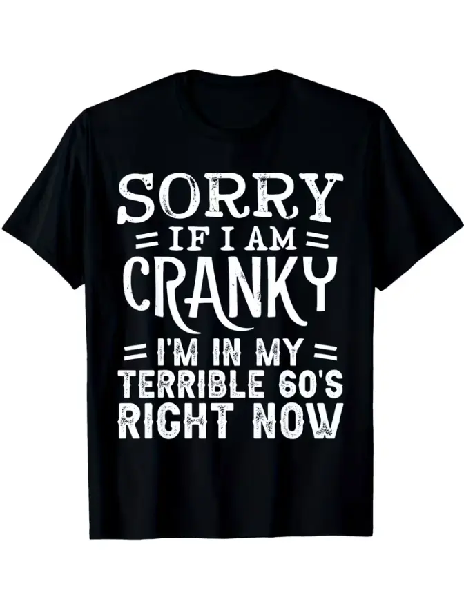 Women's Black 180G Heavyweight Cotton Short-Sleeve Round Neck Fitted Tee Tops, Soft Fabric, Humorous Slogan Design, Plus Size for Everyday Parties & Office