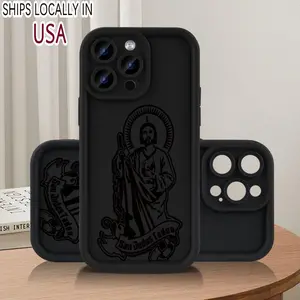 Jesus Pattern Phone Case, 1 Count Anti-drop Phone Protector Cover, Phone Accessories Compatible with iPhone 7 8 X XR XS 11 12 13 14 15 Pro Max