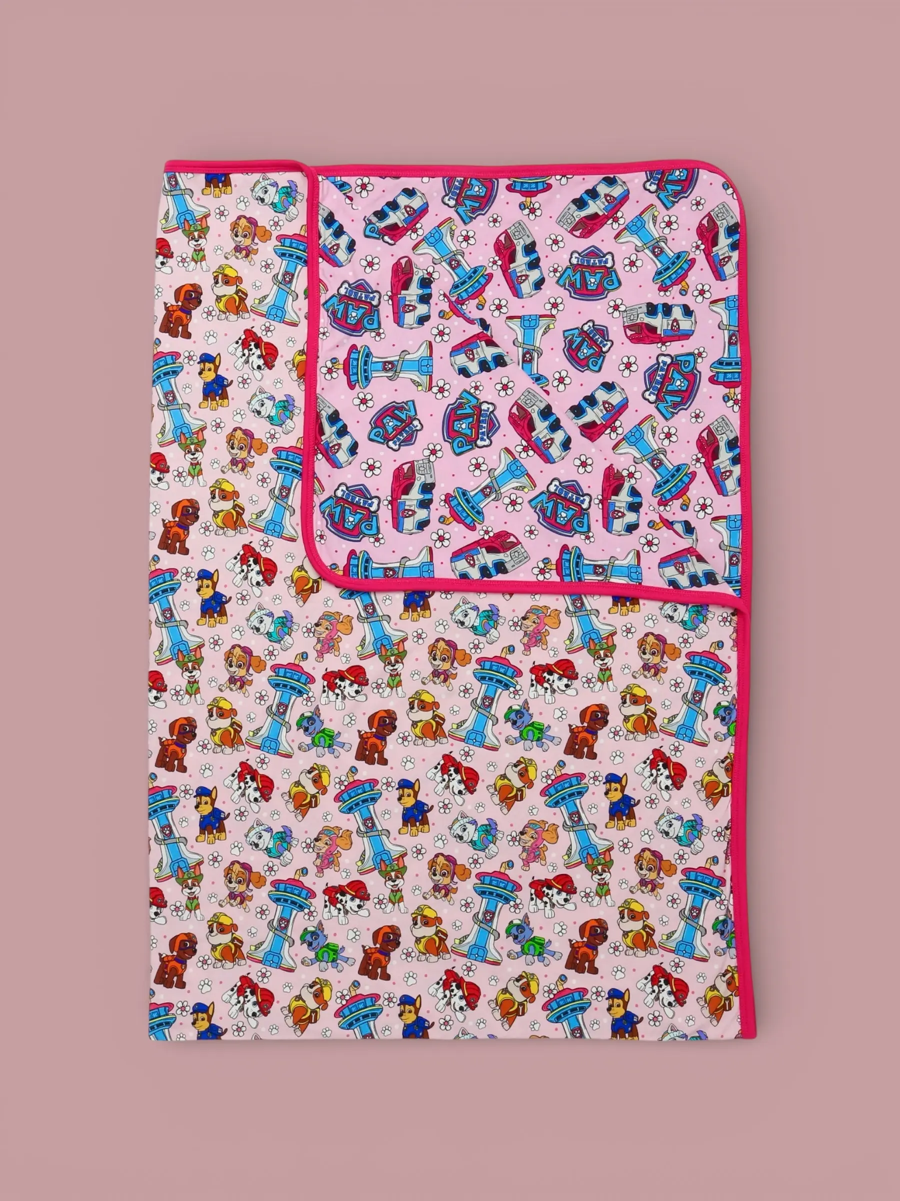 Call The Crew Pink Double Layer Blanket