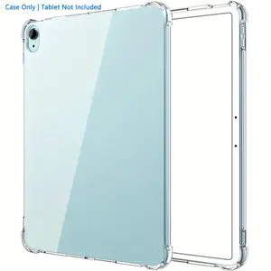 Transparent, soft silicone protective case with four-corner protection, compatible with all iPad models Pro/Air/Mini, multiple sizes available, Tablet Cover
