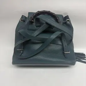 Pre-owned Calfskin Backpacks Gucci Vintage Teal