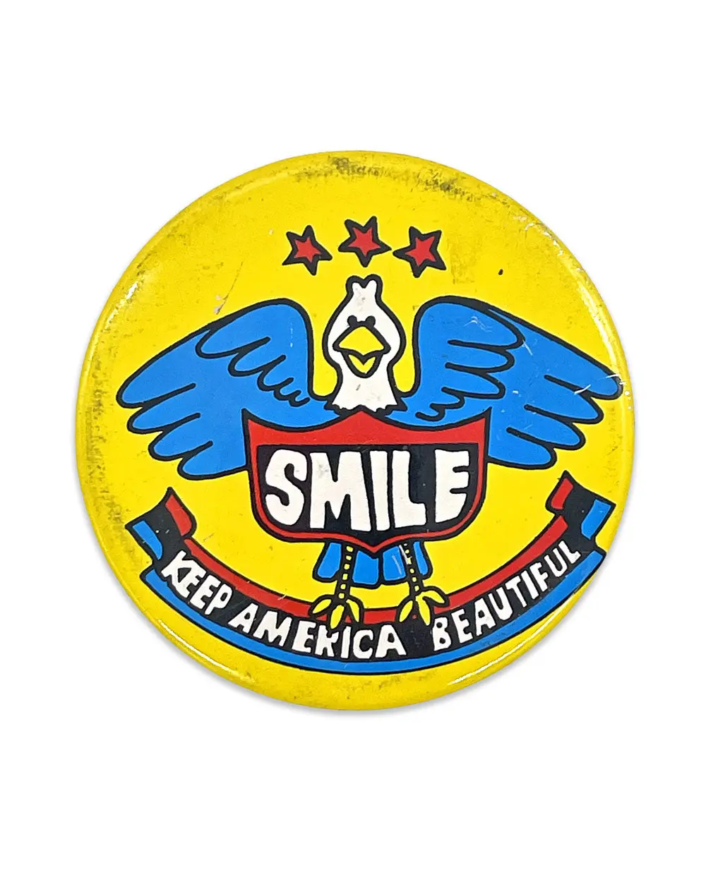 Keep America Beautiful X-Large Pinback Button (Vintage)