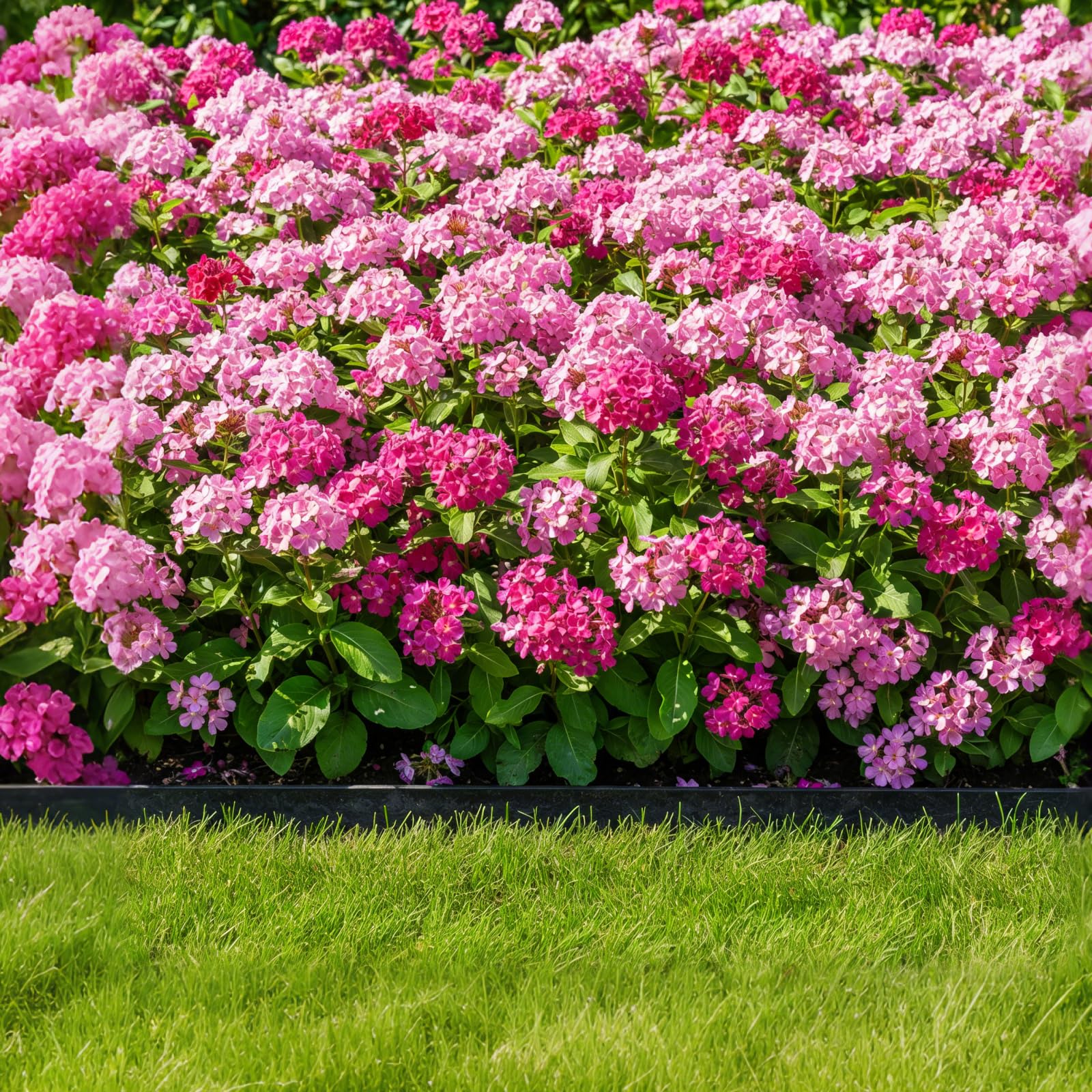 Garden Edging Border, 50FT 2-Inch Flexible Landscape Edging with 48 Stakes, Tool-Free Plastic Lawn Border for Flower Bed Edging Borders, Yard & Landscaping Projects