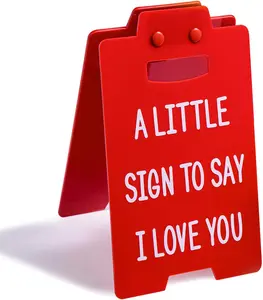 Valentine's Day Gifts Romantic I Love You Sign Funny Table Desk Decor for Lovers Couple Fiancee Boyfriend Girlfriend Wife Husband Aniversary Ornaments