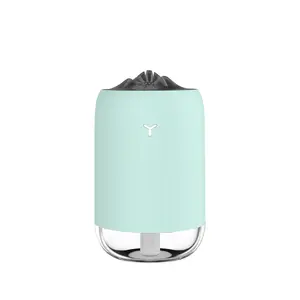 Compact Wireless Magic Flame Night Light Aromatherapy Diffuser - Small Size Nano Heavy Mist Air Purifier with Auto Shut-Off for Car, Home Use