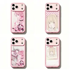 TY-Death N0te Misa Amane Pink Coquette Phone Case,Y2K Goth Anime Aesthetic Cover For iPhone 11 12 MINI 13 MINI 14 15 16 17 Air Pro Max for Samsung S26 S25 S24 S23 S22 S21 Case,Gift for her/him