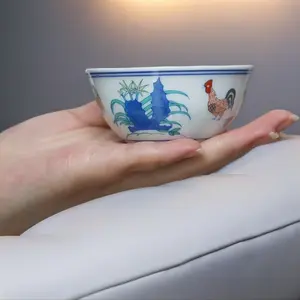 Classic Doucai Chicken Pattern Master Teacup