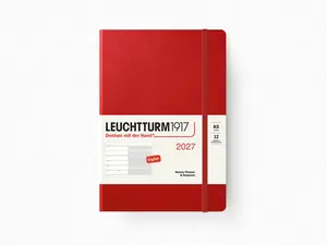 2027 Leuchtturm 1917 Weekly Planner & Notebook - CHERRY Softcover