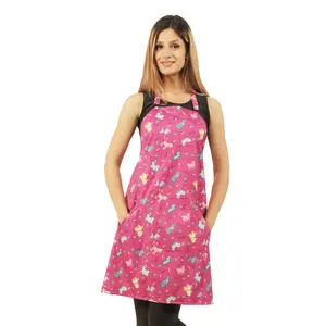 609 - Pink Dog Design Waterproof Hair Resistant and Bleach Resistant Bathing and Grooming Apron