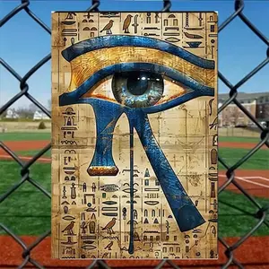 1PC Ancient Egyptian Aluminum Painting Artistic Wall Art for Home Decor Bedroom Living Room Office Ancient Splendor Metal Artwork