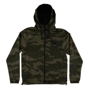 Santa Cruz Skateboards Coat Opus Dot Chest Hooded Windbreaker Classic Forest Camo