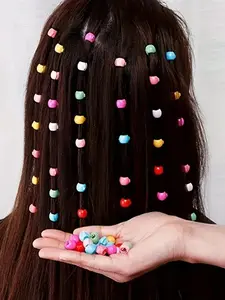 100pcs Mixed Color Round Design Fashionable Small Hair Clip Set for Daily Life, Casual Simple Plain Color Hair Clips, Fashion Hair Accessories for Women & Girls