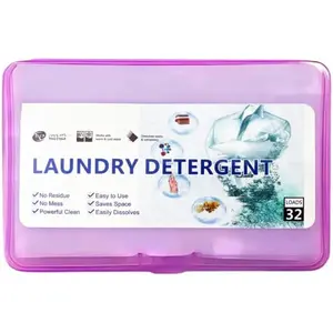 Ultra-Portable Laundry Sheets |  travel size laundry detergent sheets | 32 Loads, 5-Second Dissolve | TSA-Approved &  | 2X Stain Removal Tech | HE Safe, Fresh Botanical Scent