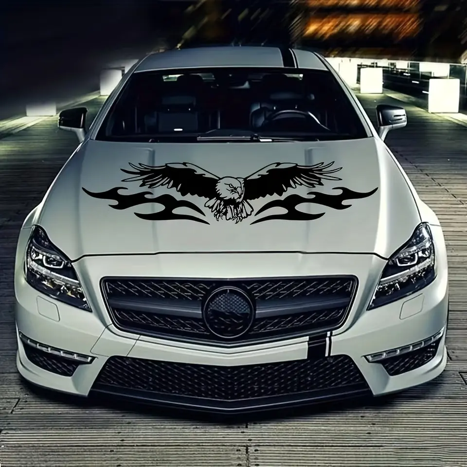 Flying Eagle S0118 Universal Automobile Elongated Stickers Horse Car Sticker - Self-Adhesive Ethylene PVC Vinyl Decal for Engine Hood, Side Cover - Vehicle Exterior Decoration Film