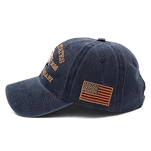 250 Anniversary USA Hat - 250th Anniversary Merchandise Patriotic Eagles Hat Embroidered US with Flag Baseball Cap