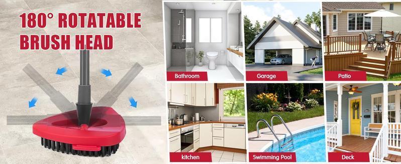 Spin Mop Head Replacement & Shower Floor Scrubber for O Cedar 1-Tank System Microfiber Mop Heads Easy Cleaning Floor Head Mop Set with 4 Refills for Wood Tile，#tiktokshopmothersday