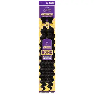 Outre Purple Pack Brazilian Bundle 100% Human Hair Blend Pre-Stretched Braid - BOHO DEEP BULK 18"