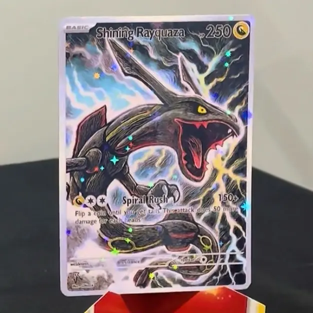 Shining Rayquaza Custom Card - TikTok Shop