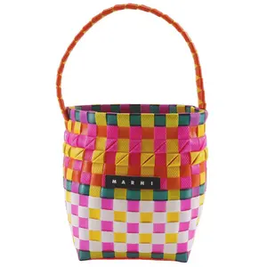 Pre-owned MARNI Plastic Shoulder Bags Pod Woven Handbag Polypropylene