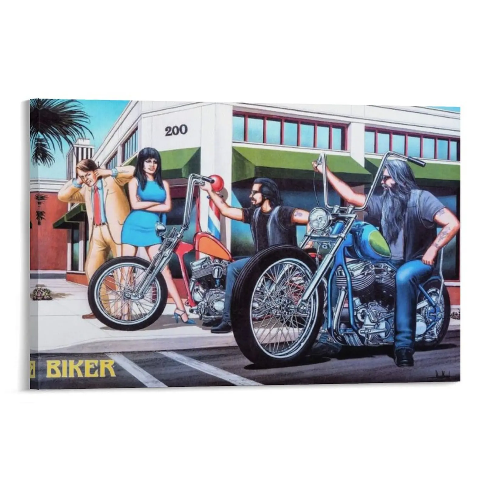 Motorcycle Rider Poster David Mann Picture Print 68 Canvas Poster Bedroom Decor Sports Landscape Office Room Decor Gift