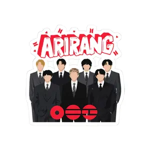 Bangtan Arirang World Tour Stickers, Bangtan Boys Sticker Collection, K-Pop Idol Aesthetic Decal Pack, Laptop Phone Scrapbook Stickers Set, Gift for Fans
