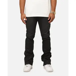 MNML Bootcut Waxed Jeans Black