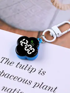 New Fashion Women's Clock Pendant Keychain, Small Portable Electronic Watch, Student Timepiece, Convenient and Stylish Accessory
