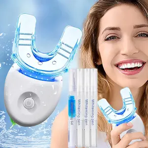 Teeth Whitening Kit - 5X LED Light Tooth Whitener with 3pcs Whitening Pens, 1 Desensitization Pen & 1 Mouth Trays for White Smile Restoration my  smile  teeth  whitening