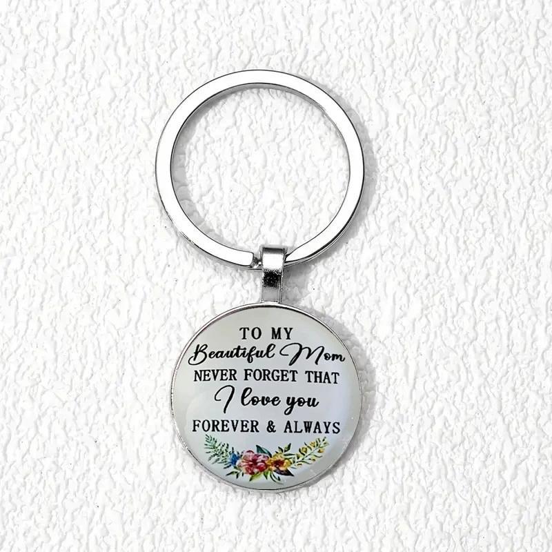 Time circular pattern keychain for Thanksgiving, Mother's Day, Father's Day and birthday -HN331-2