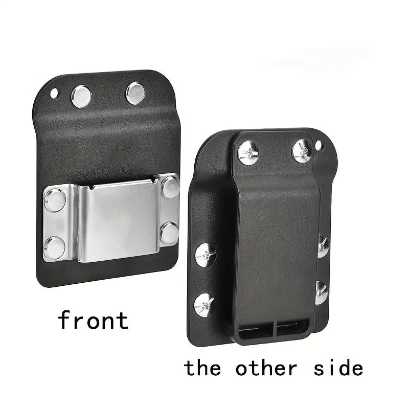 DIYAREA Magnetic Belt Clip Tool Holder – 2-Inch Magnet For Tool Belt, Black