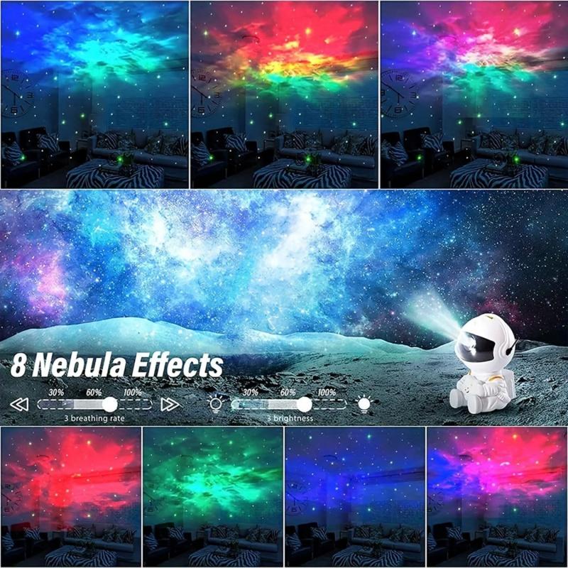 Astronaut Galaxy Projector, Star Projector for Bedroom, Nebula Night Light with Timer and Remote, LED Space Galaxy Lamp for Room Decor, Home Decor, Gifts for Kids
