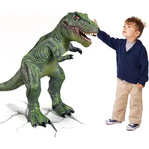 Large Dinosaur Toys- 28" Tyrannosaurus Rex Soft Dinosaur Toys for Kids 3-5, Big Inflatable Dinosaur for Boys Girls, Toddler Dinosaur Party Favors (Tyrannosaurus Rex)
