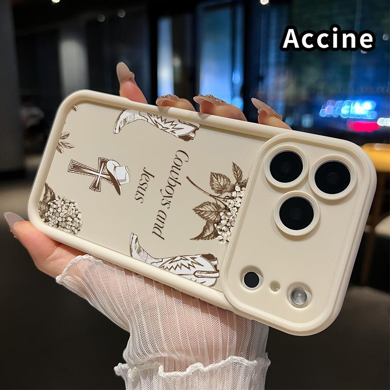 Cowboy Faith Blooms Phone Case for iphone 17 Pro Max 16 Plus 15 14 13 12 11 XR Air E Matte TPU Drop-Proof Rugged Durable Soft Bumper Cover Gift for Boy