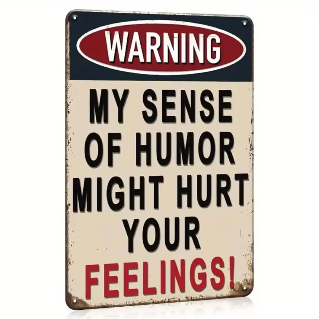 Warning Letter Pattern, Funny Sarcastic Wall Decor, Wall Art for Home Garden Yard Decoration, Vintage Garage Signs, Decorative Wall Sign