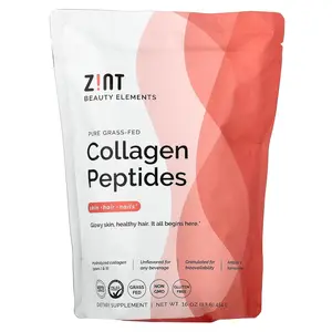 Zint Pure Grass-Fed Collagen Peptides, Unflavored, 16 oz (454 g)
